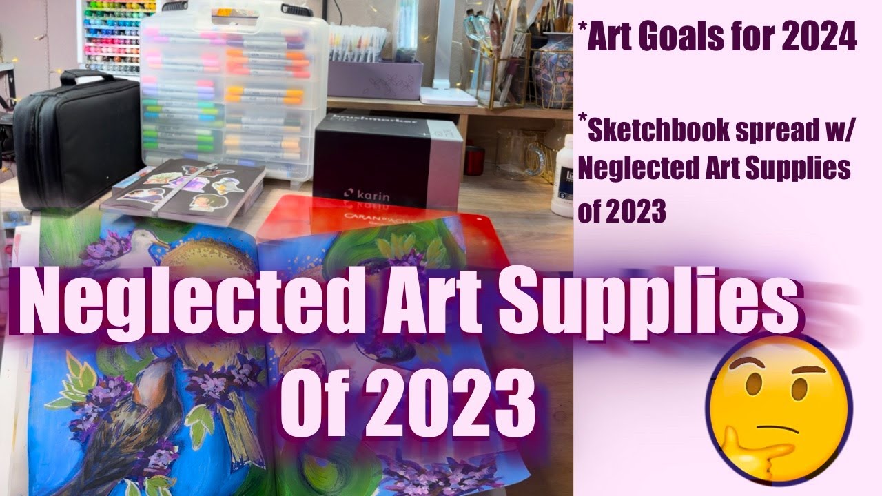 Neglected Art Supplies of 2023 & Goals for 2024
