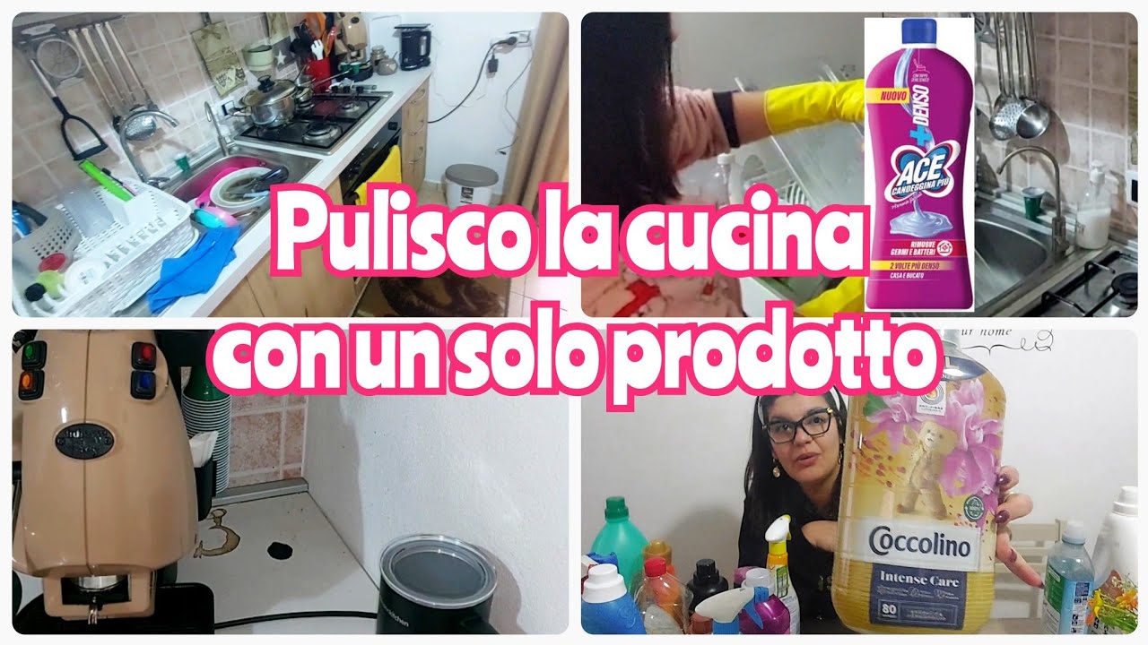 pulisco la cucina con un solo prodotto ACE denso più e terminati ✨️#pulisciconme #puliziecucina 🧽🫧