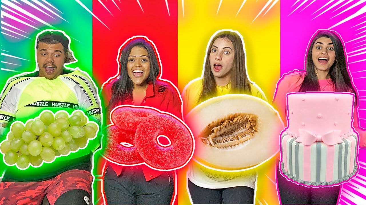 QUEM COME MAIS COMIDA COLORIDA 14 ??? (CHALLENGE)