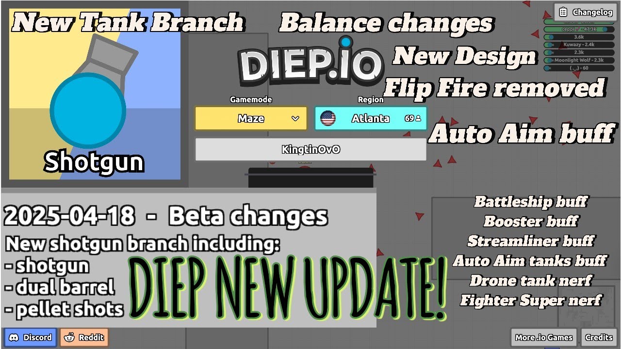 Diep.io New Update!&My recent scores|2.25M WR Factory|1.2M Pentashot|1.2M fighter|1.3M pentashot