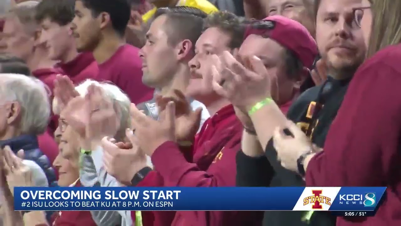 No. 2 Iowa State off to slow start at Kansas
