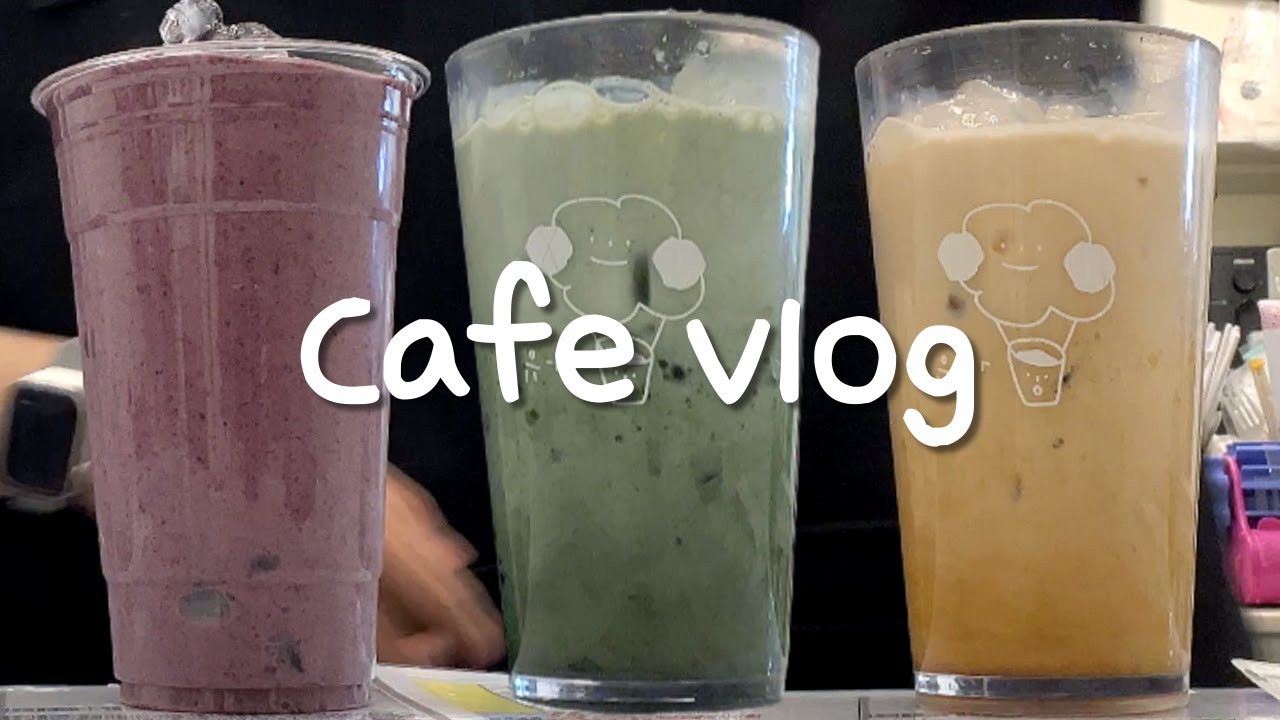 Cafe Vlogㅣ🫐아사이볼 같은 블루베리바나나주스ㅣASMRㅣ카페브이로그ㅣ음료제조ㅣ4K