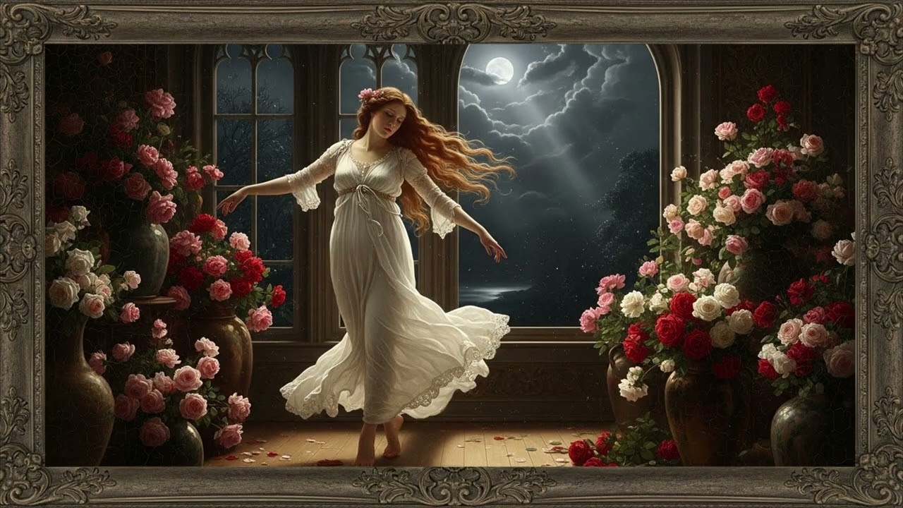 Framed Tv Art Screensaver | Full Moon Night | 10 Hours | TV Wallpaper