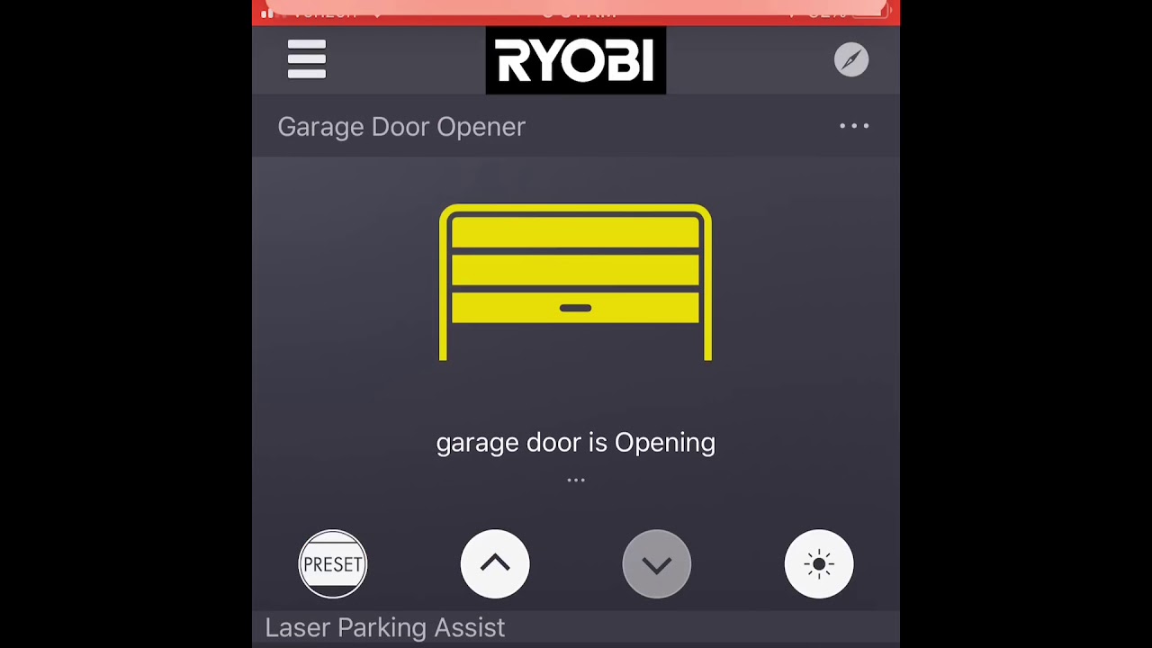 How to reset Wifi on Ryobi garage door opener step by step