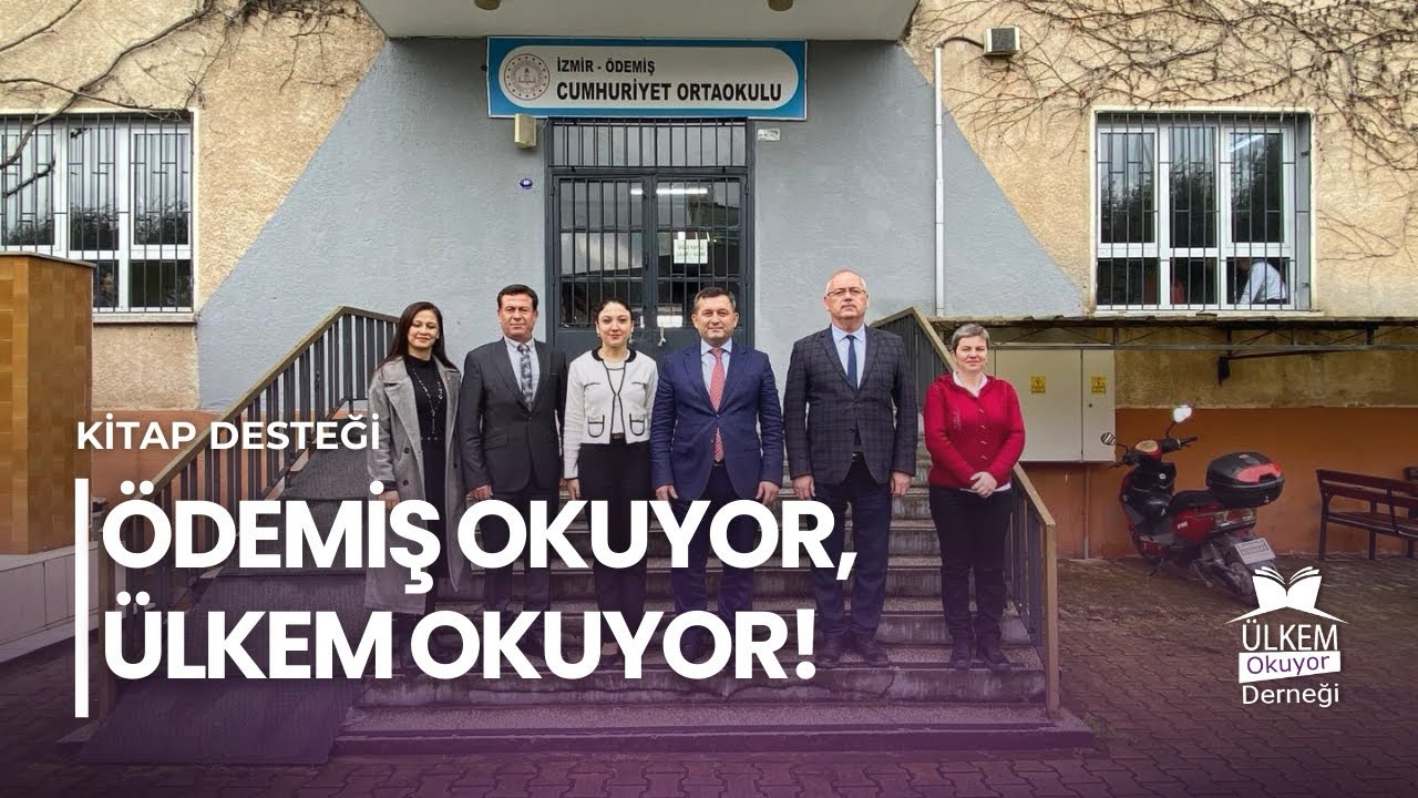 Ülkem Okuyor Derneği Ödemiş Okuyor 6 okula kitap desteği. 