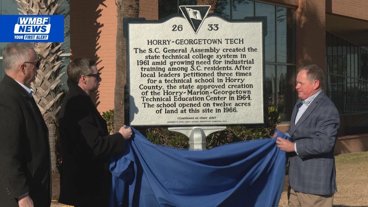 Georgetown Technical College unveils historical marker celebrating growth over 60 years