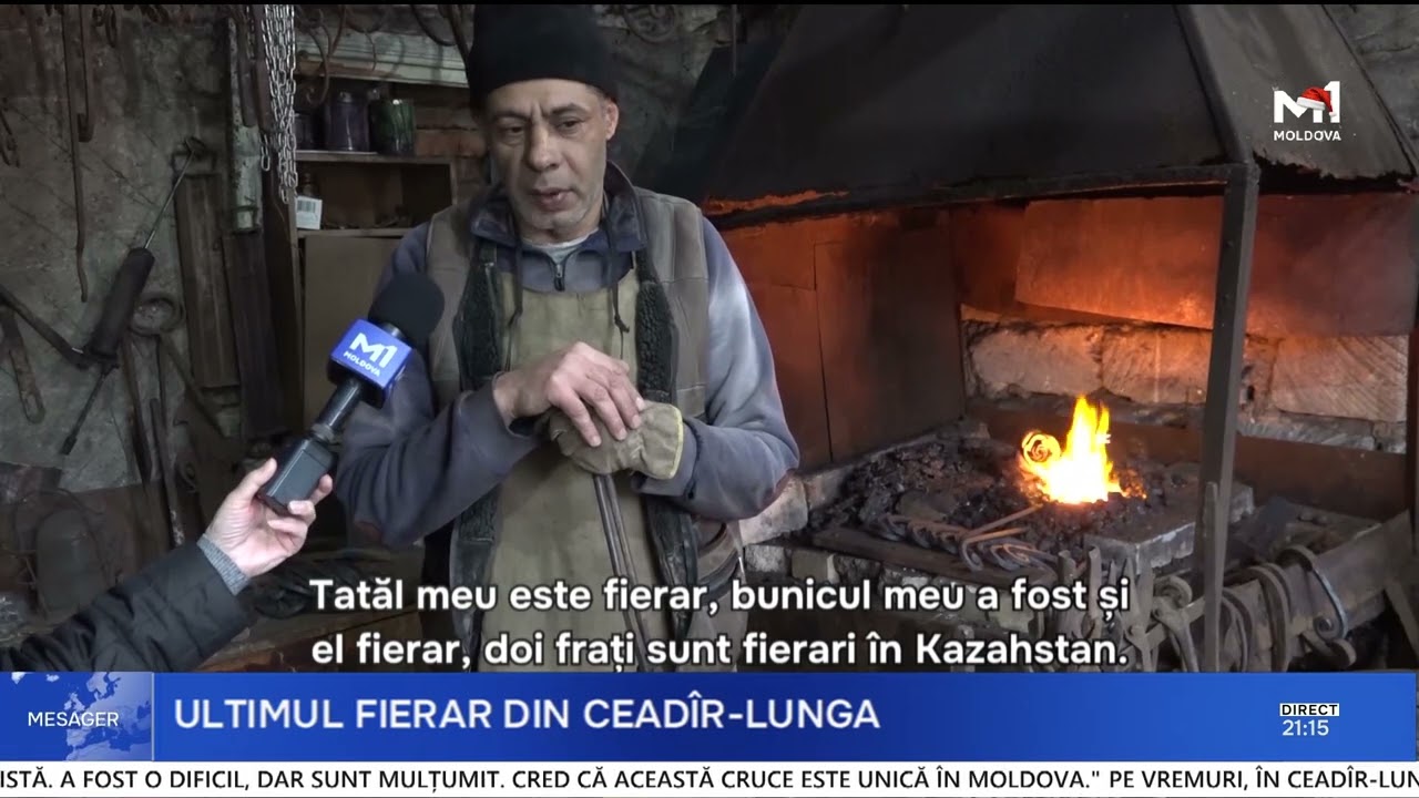 Meserie veche și rară | Un fierar din Ceadâr-Lunga transformă metalul în „util și frumos”