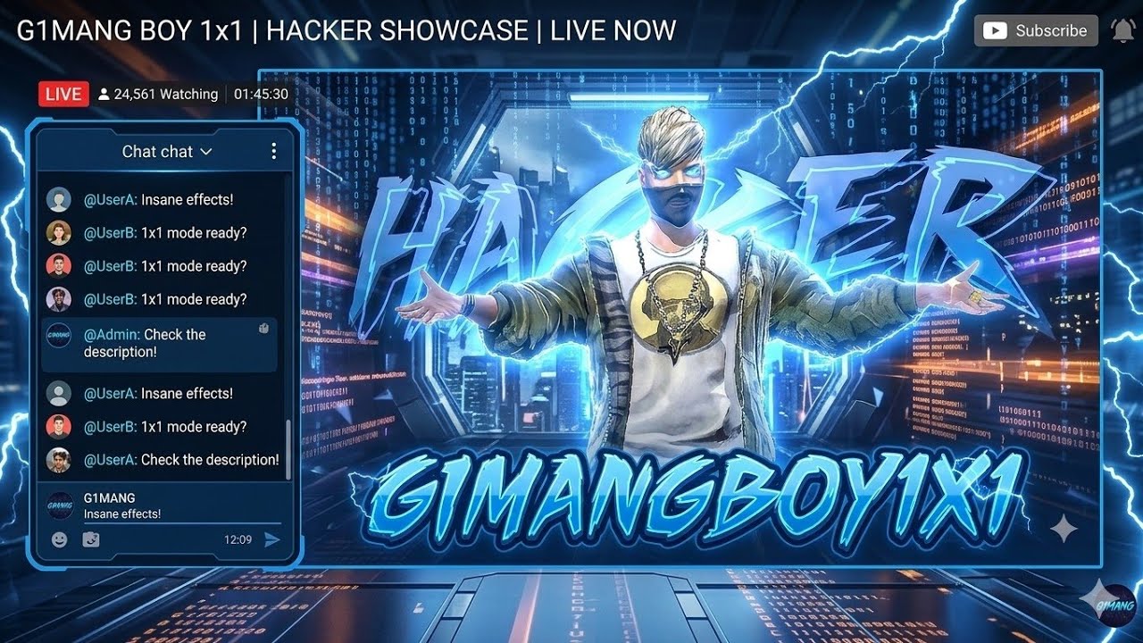 LIVE 🔴 gimangboy1x1 youtube FREE FIRE emot Gift 🎁💎