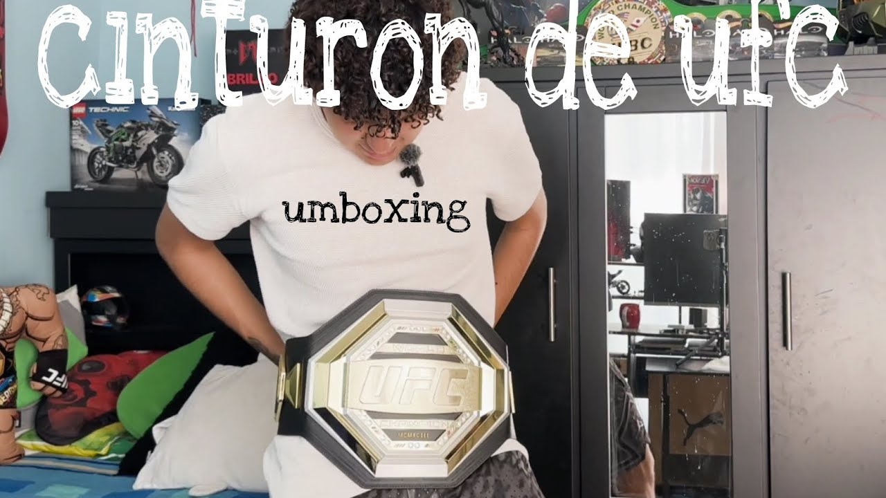 cinturon de ufc de ali exprés (umboxing)