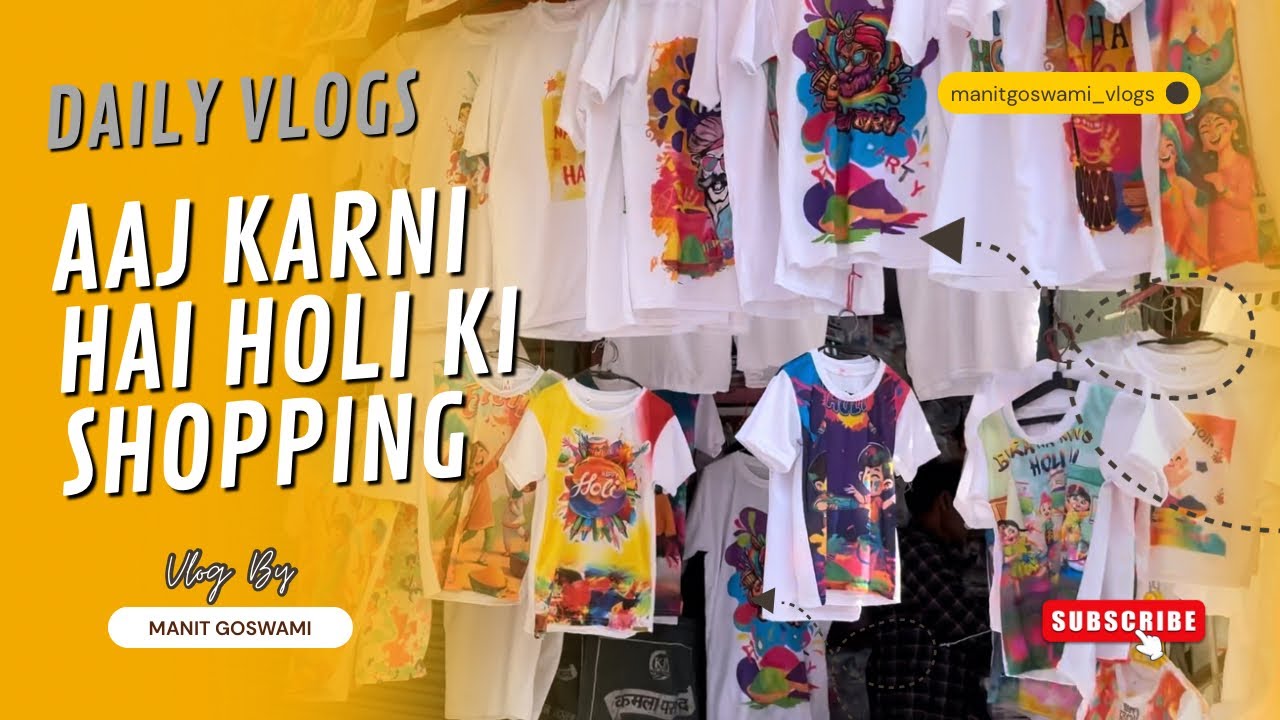 Aaj hum gaye holi ki shopping karne | Dehradun Paltan bazar Market | day full of excitement
