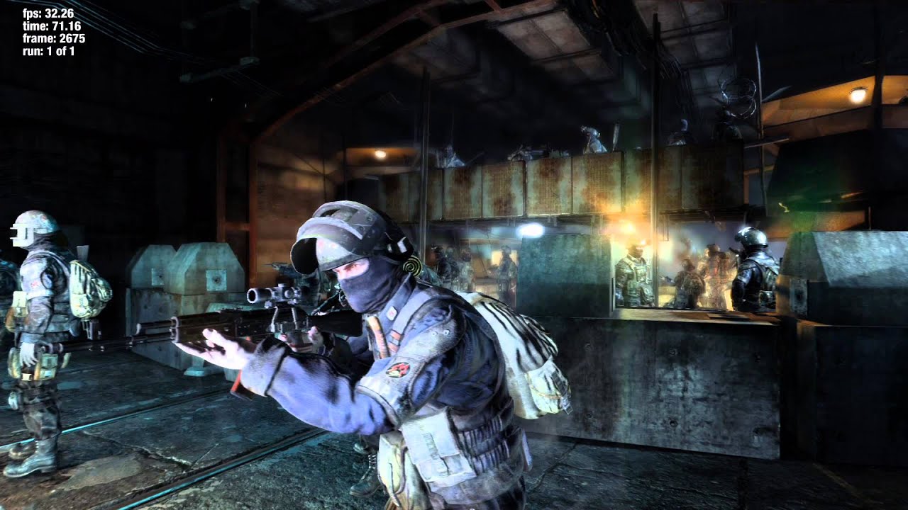 Gameplay Captured Benchmarks: Metro: Last Light - Deep Silver/4A Games Limited