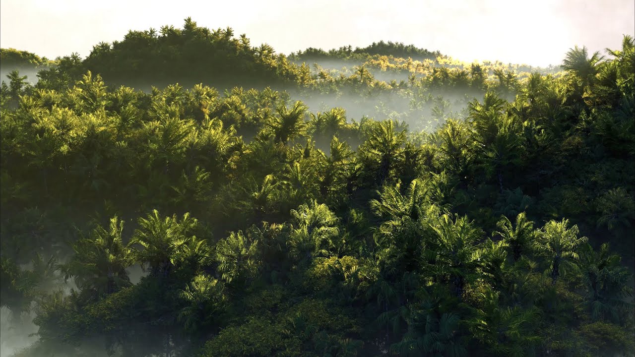 Tropical Environment Scene with EnvIt, Maya and SpeedTree - BREAKDOWN