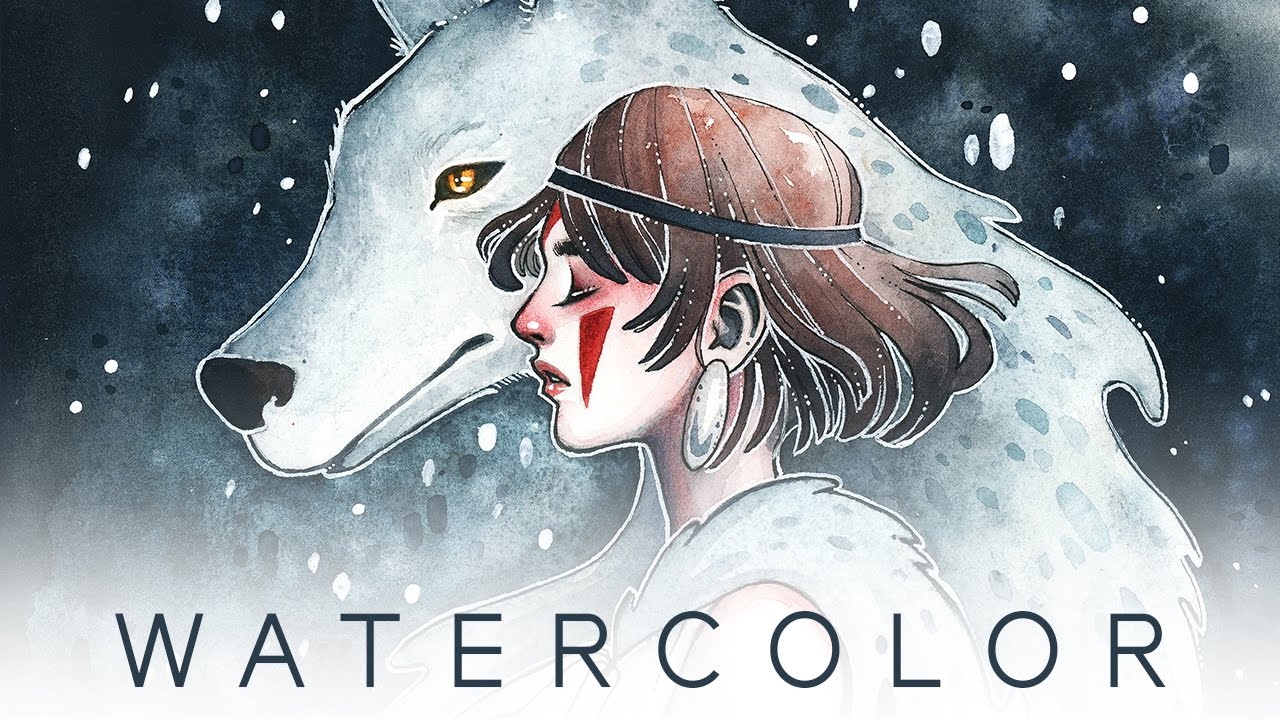 WATERCOLOR - Princess Mononoke