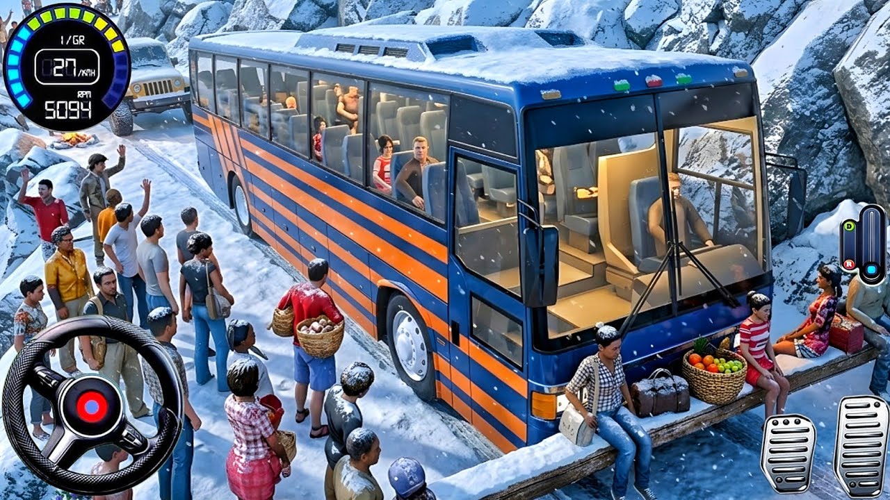 Real Indian Bus Simulator 2026: Narrow Offroad Driving - Bus Game Android Gameplay