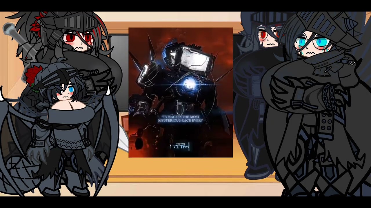 Los dinobots females se sorprenden al ver los edits del tri titan y del titan camara