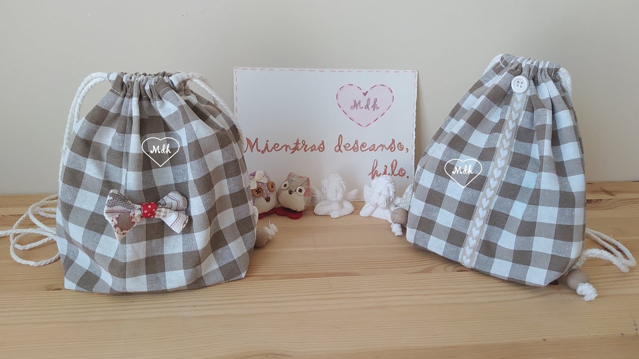 44. MOCHILA CON BASE Y COSTURA FRANCESA