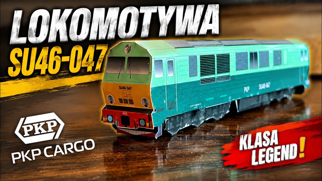 Model kartonowy lokomotywa SU46