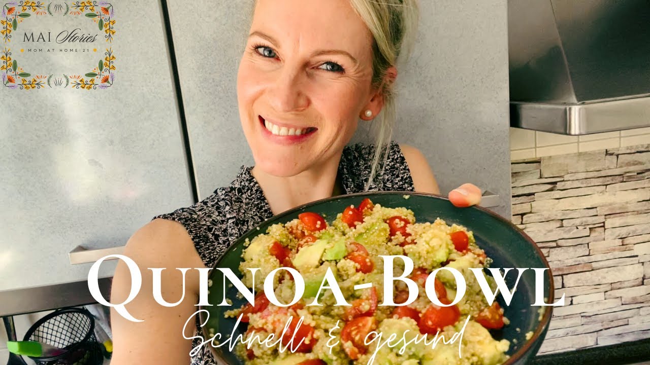 WIE BEREITET MAN EINE QUINOA-BOWL ZU? - Mein schnelles, gesundes Mittagessen  // 🦋 MAI Stories #6