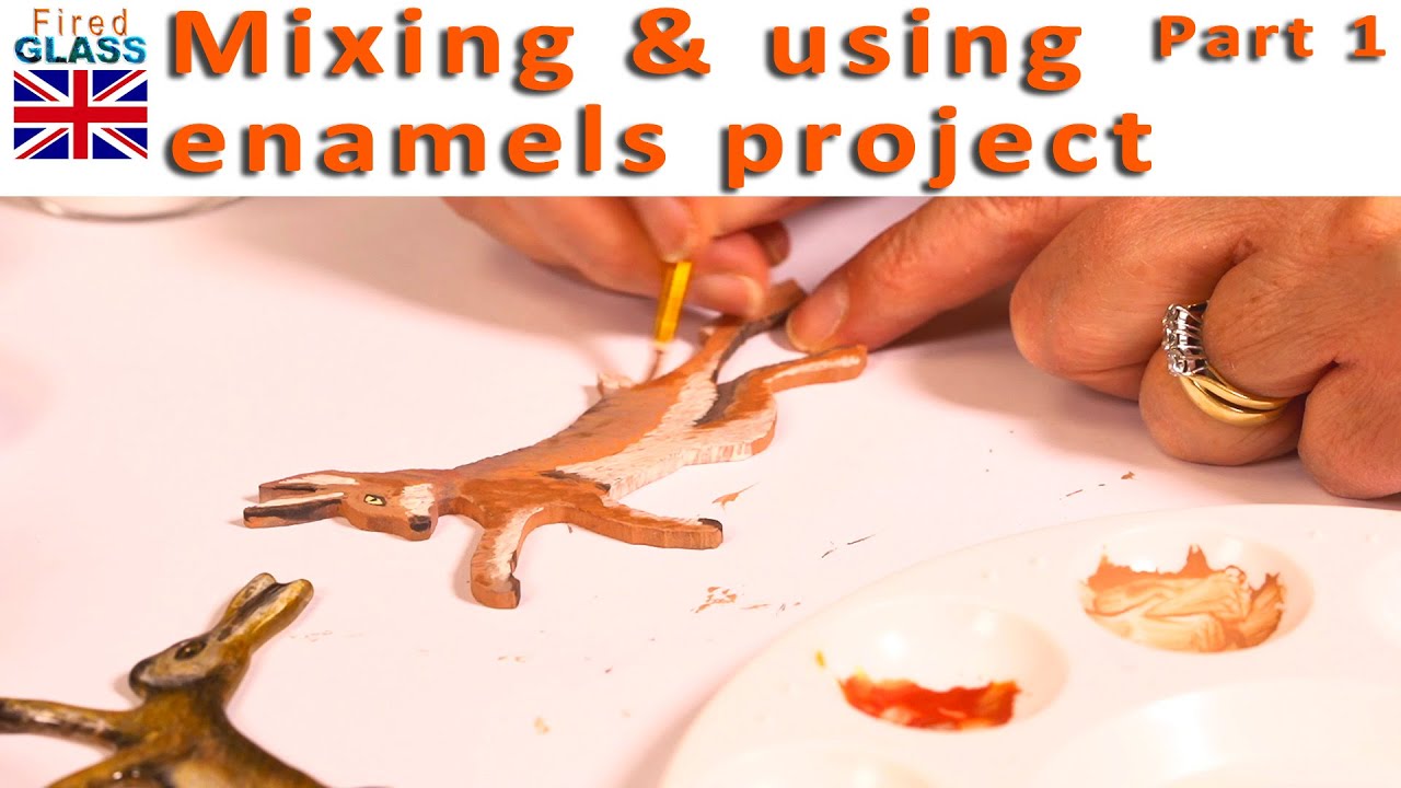 Mixing & painting with enamels step by step project, part 1 of 2