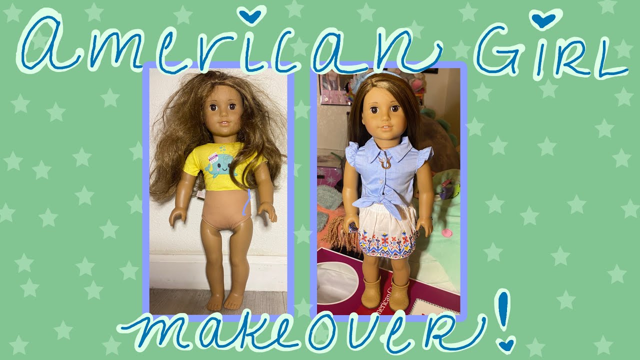 american girl doll makeover! goty 2005 - limb restring & hair transformation