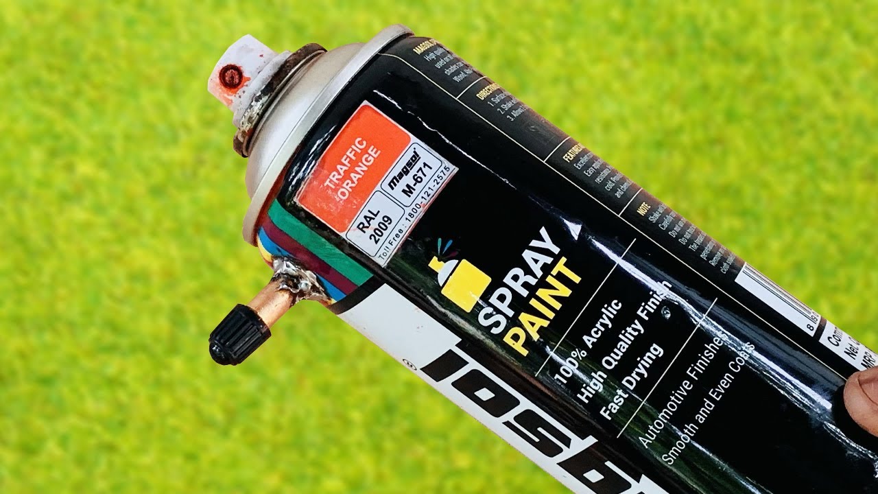 How to make DIY Refillable Spray Paint Can at Home