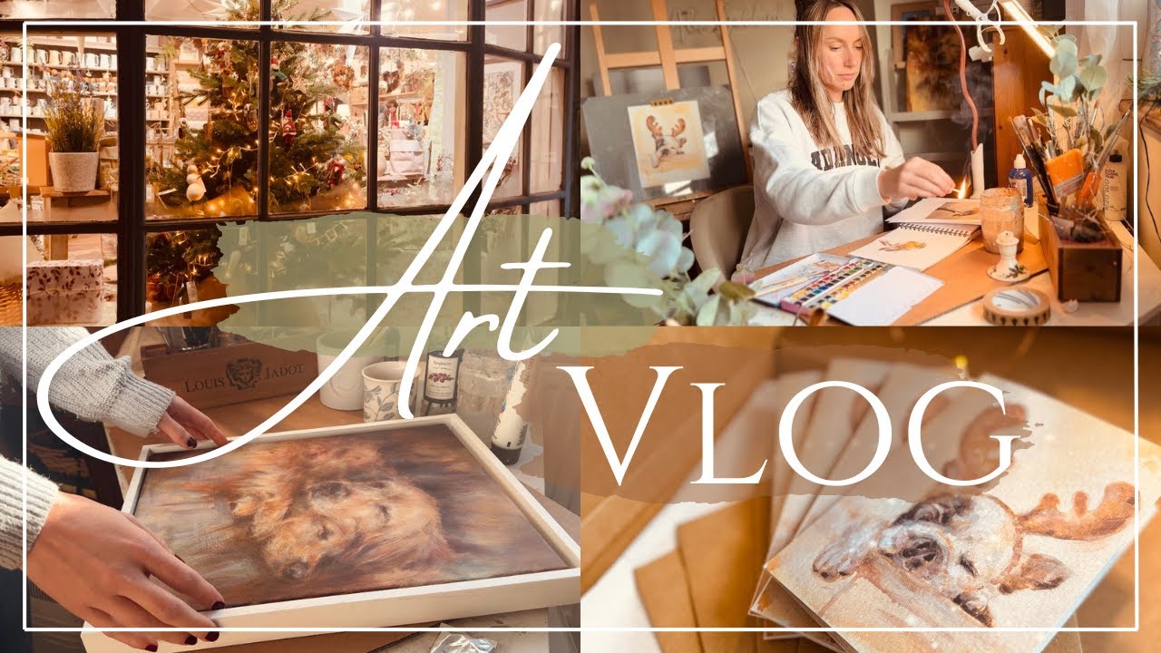 Праздничная неделя в студии 🎨✨ Новые картины, акварели и волшебство Котсуолдса