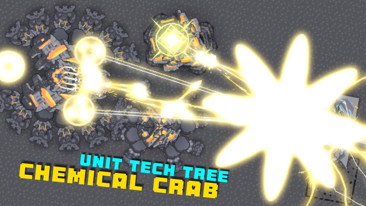 Chemical crab unit tech tree showcase! | Mindustry Erekir liquidfied