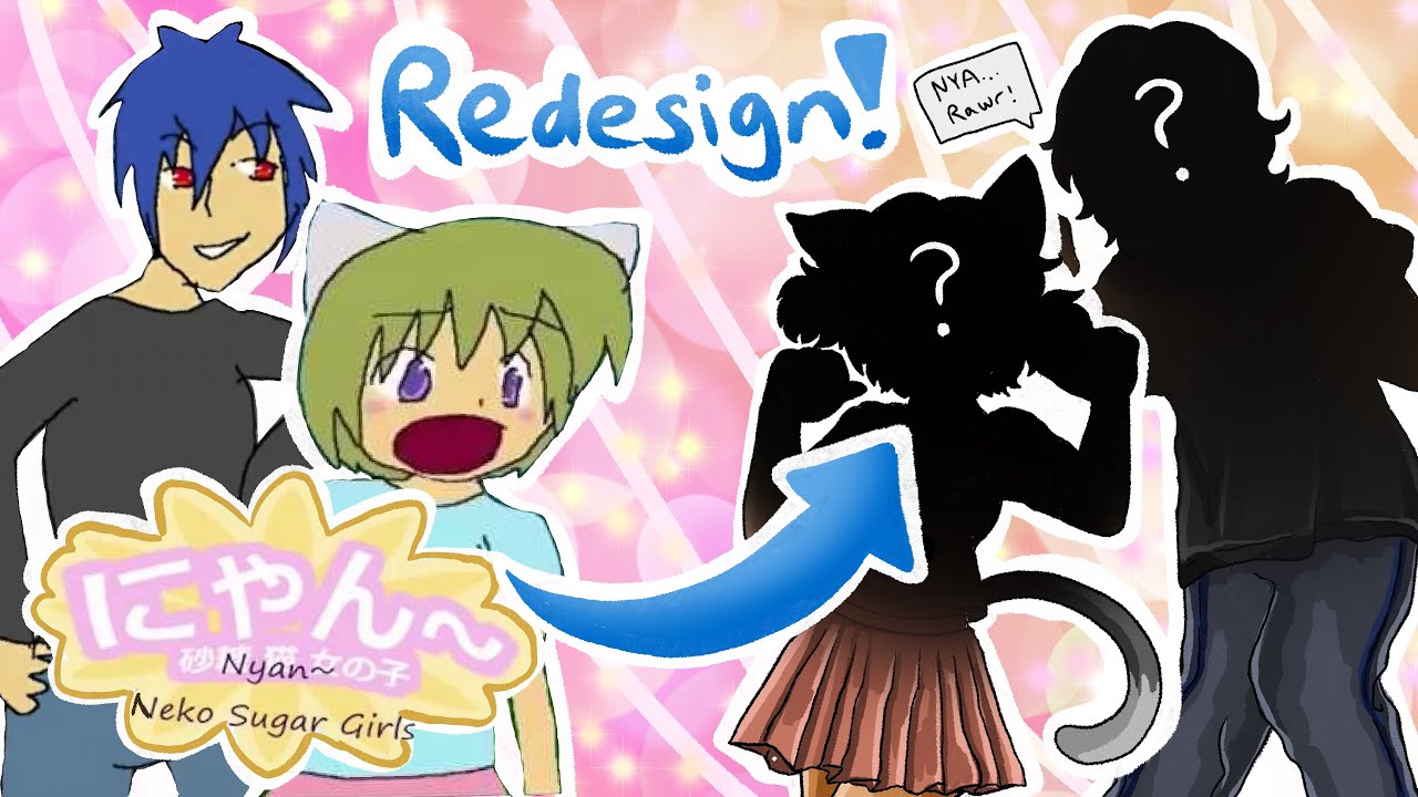 Redesigning Nyan Neko Sugar Girls Characters! ♡ |Raku Chan + Koneko Chan + Hitoshi San| |Speedpaint|