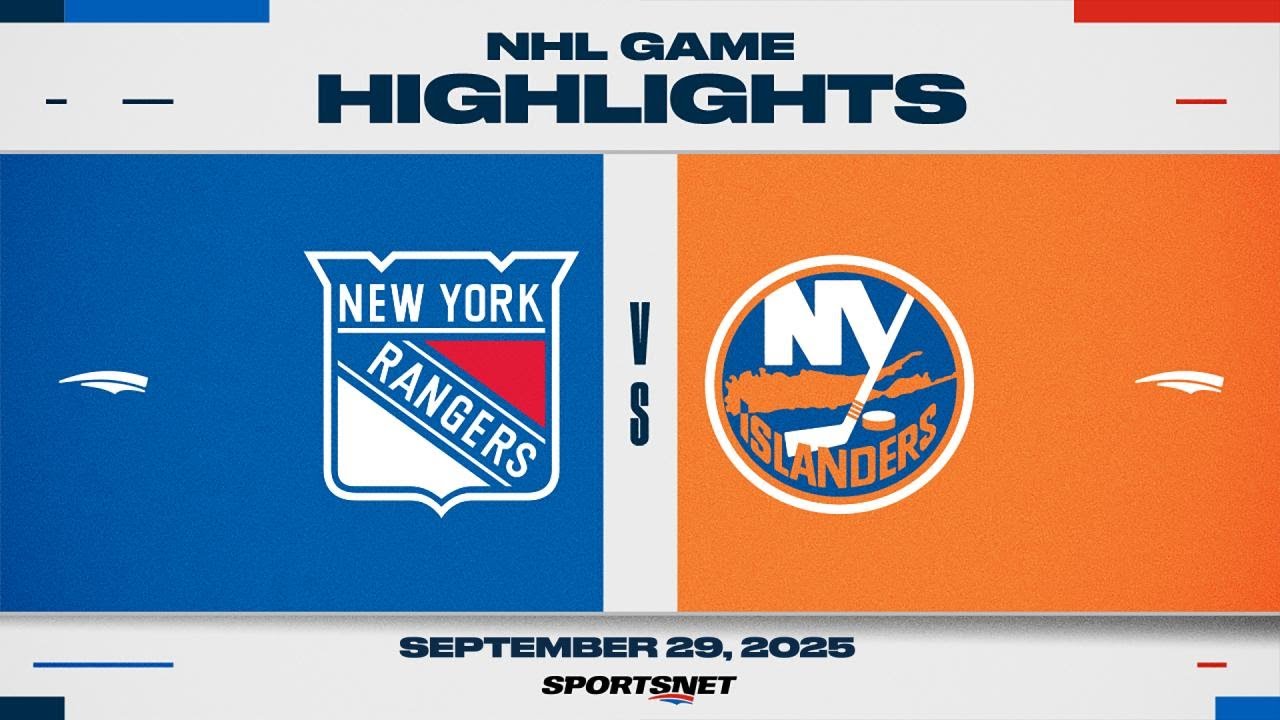 NHL Preseason Highlights | Rangers vs. Islanders - September 29, 2025