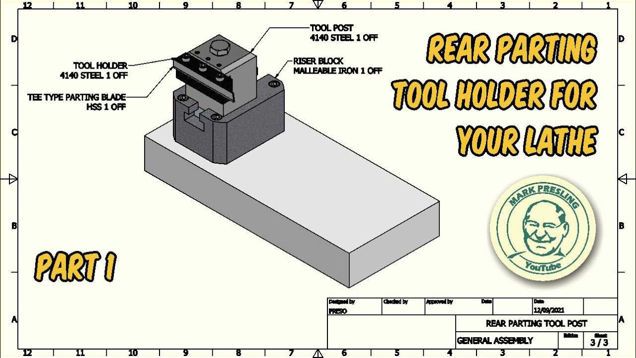 Rear Parting Tool Holder For Your Lathe
