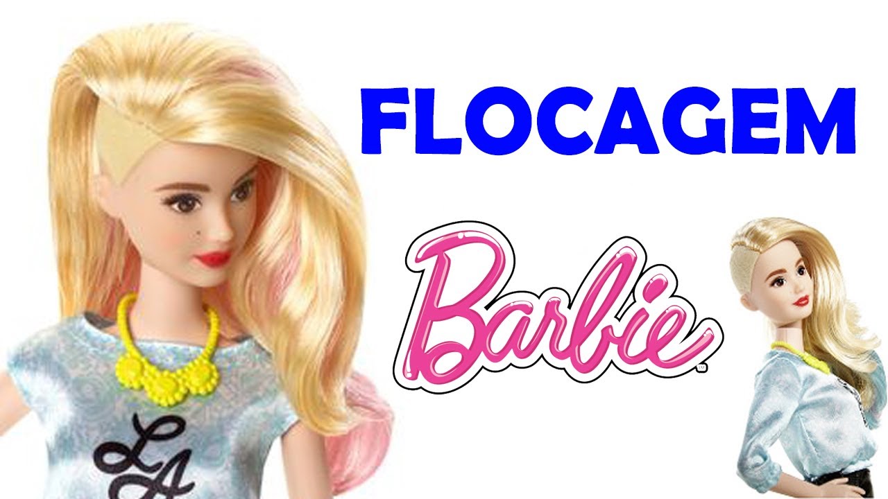 Como flocar cabeça de Barbie