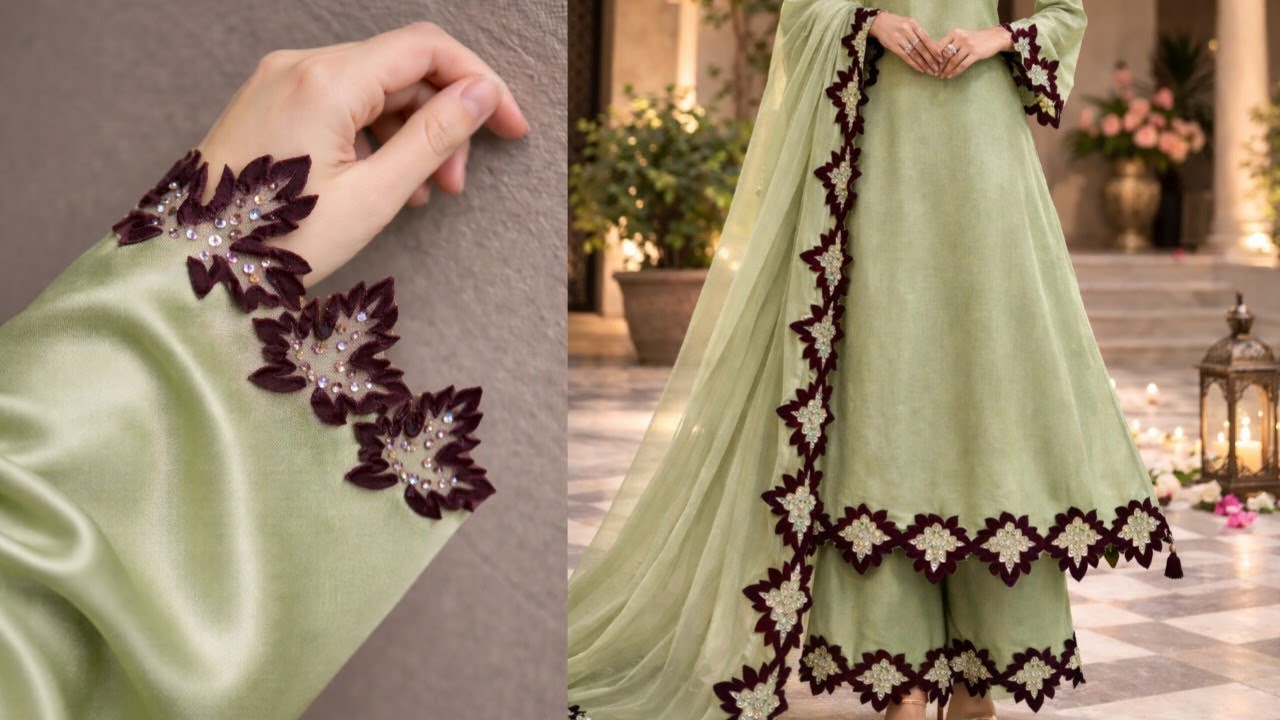 Trending Cutwork Dress design With Designer Dupatta🔥Handmade Cutwork Dress Design Cutting &Stitching