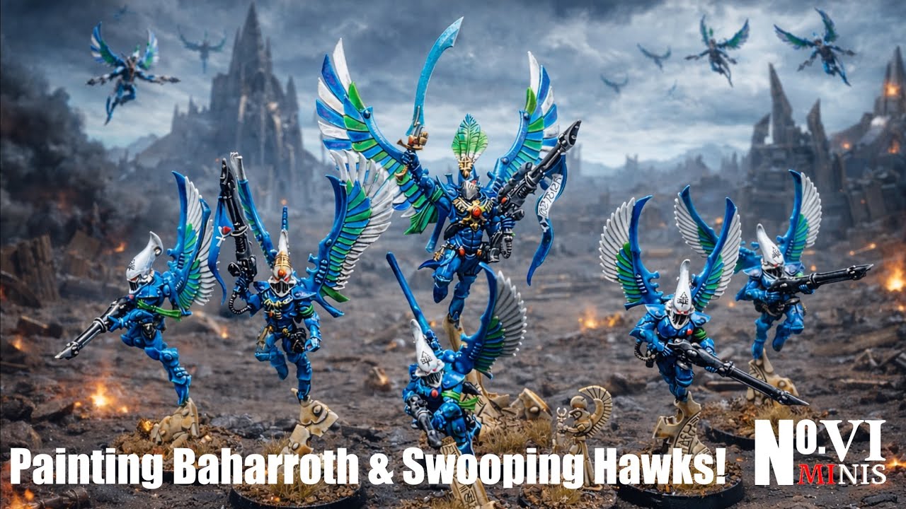 Your Guide to Quickly Painting up Baharroth and his Swooping Hawks for Warhammer 40K Aeldari!