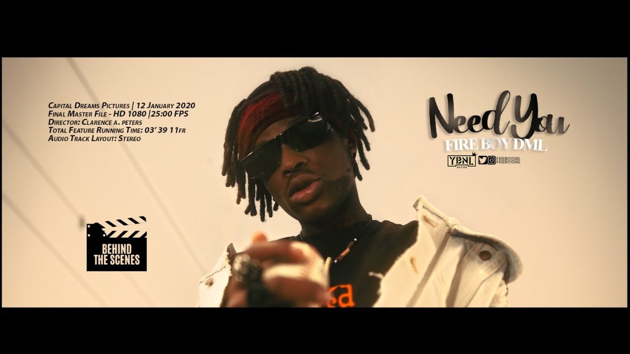 Fireboy DML “NEED YOU” (Behindthescenes)
