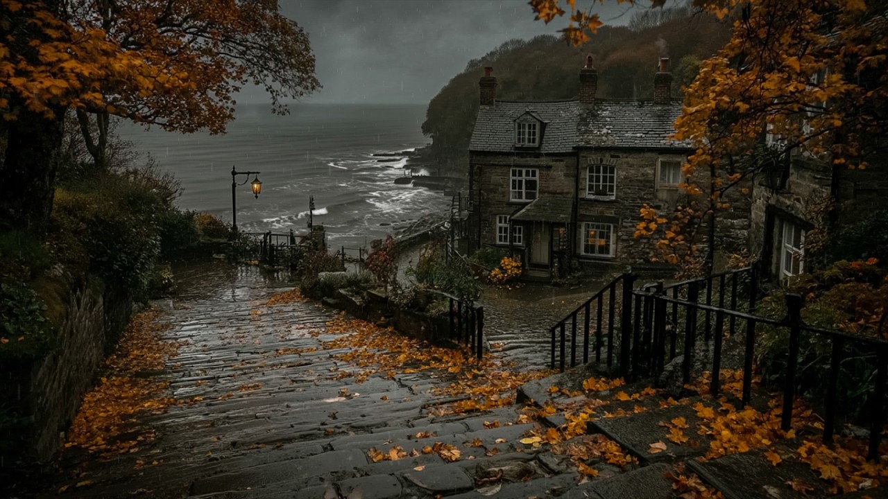 &ldquo;The Storm Never End&rdquo; &mdash; A Quiet Autumn Evening Beyond the Cliffs | Dark academia ambience