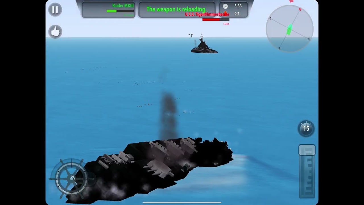 Warship Craft: Raider Mk. 3 vs. U.S.S. Tiger
