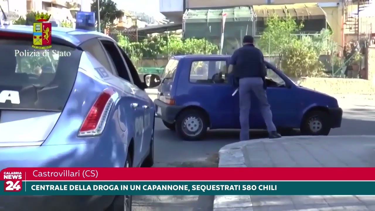 Castrovillari, Centrale della droga in un capannone, sequestrati 580 chili