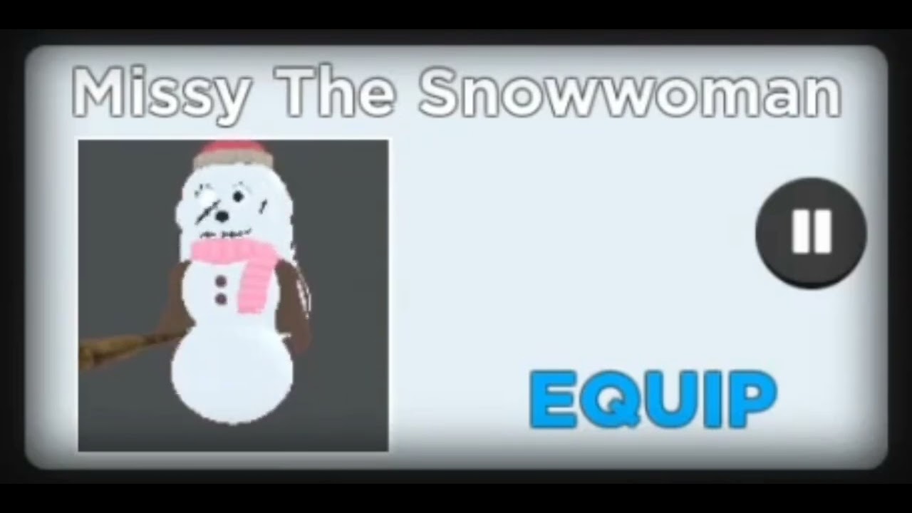 ☃️Roblox Puppet - Missy The Snowwoman Theme☃️ (Roblox Puppet) (Survivor pass 14)🏅