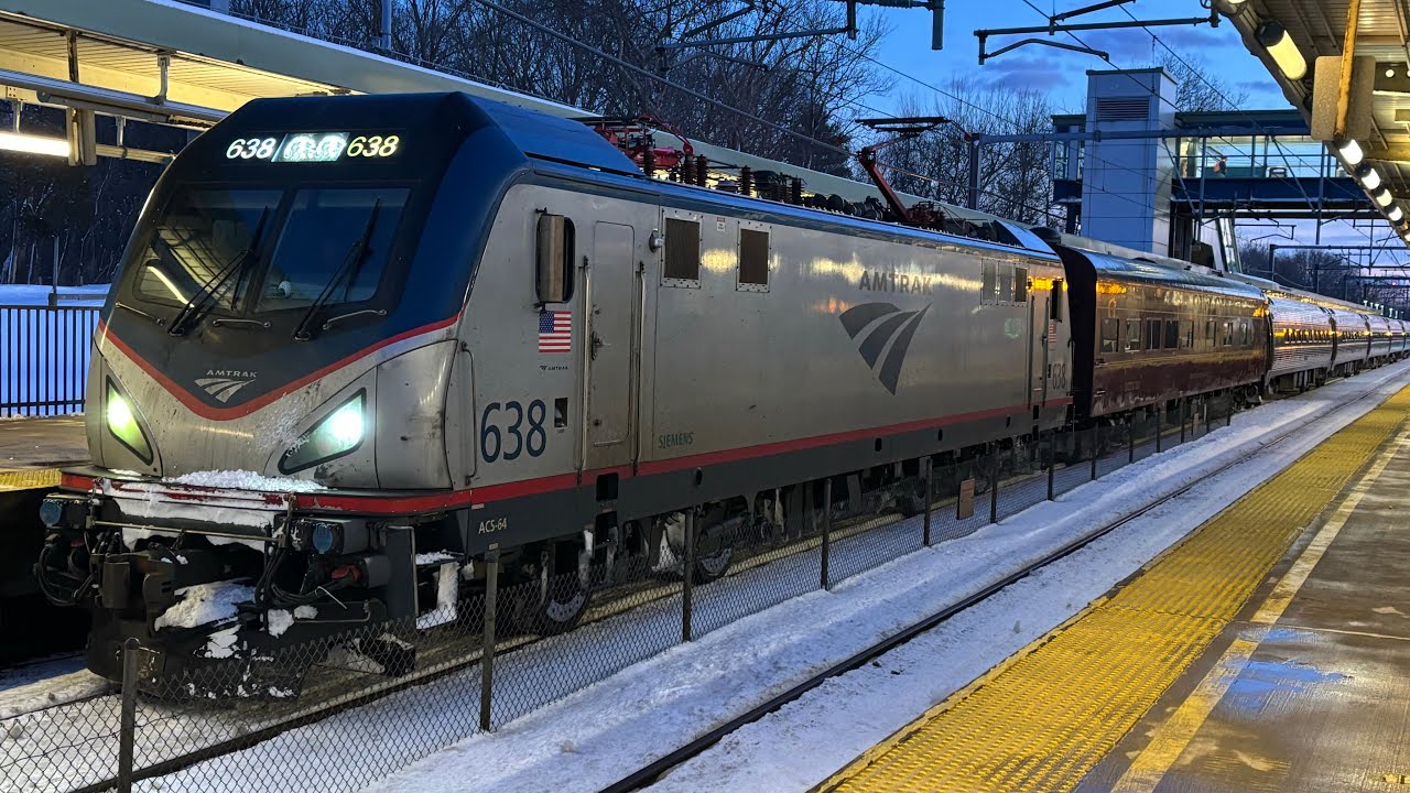 Insane Night at Route 128 with many rare trains!