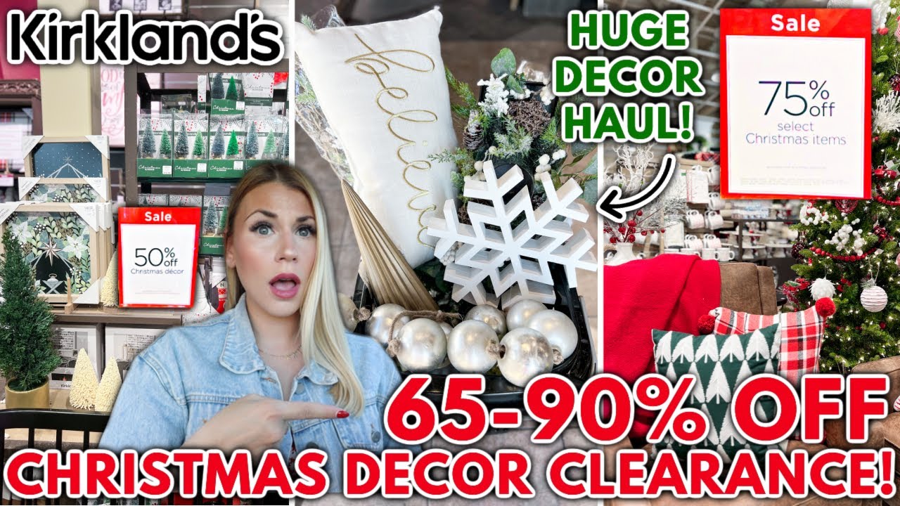 *This Has NEVER Happened* 65-90% OFF KIRKLANDS CHRISTMAS DECOR | Clearance Christmas Decor Haul