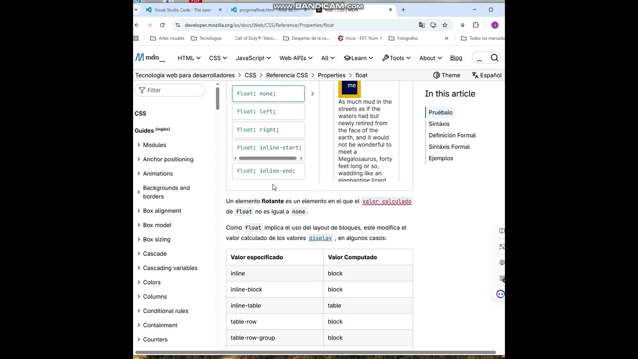 Float : Left en CSS