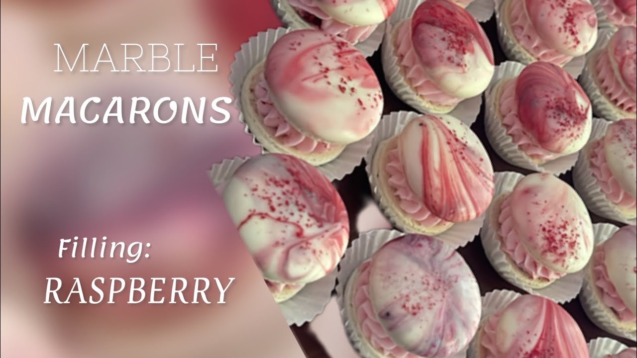 MARBLE MACARONS ❤️‍🔥MACARON ❤️‍🔥 RASPBERRY❤️‍🔥WORK PROCESS❤️‍🔥МРАМОРНЫЕ МАКАРОН ❤️‍🔥МАКАРОНС МАЛИНА