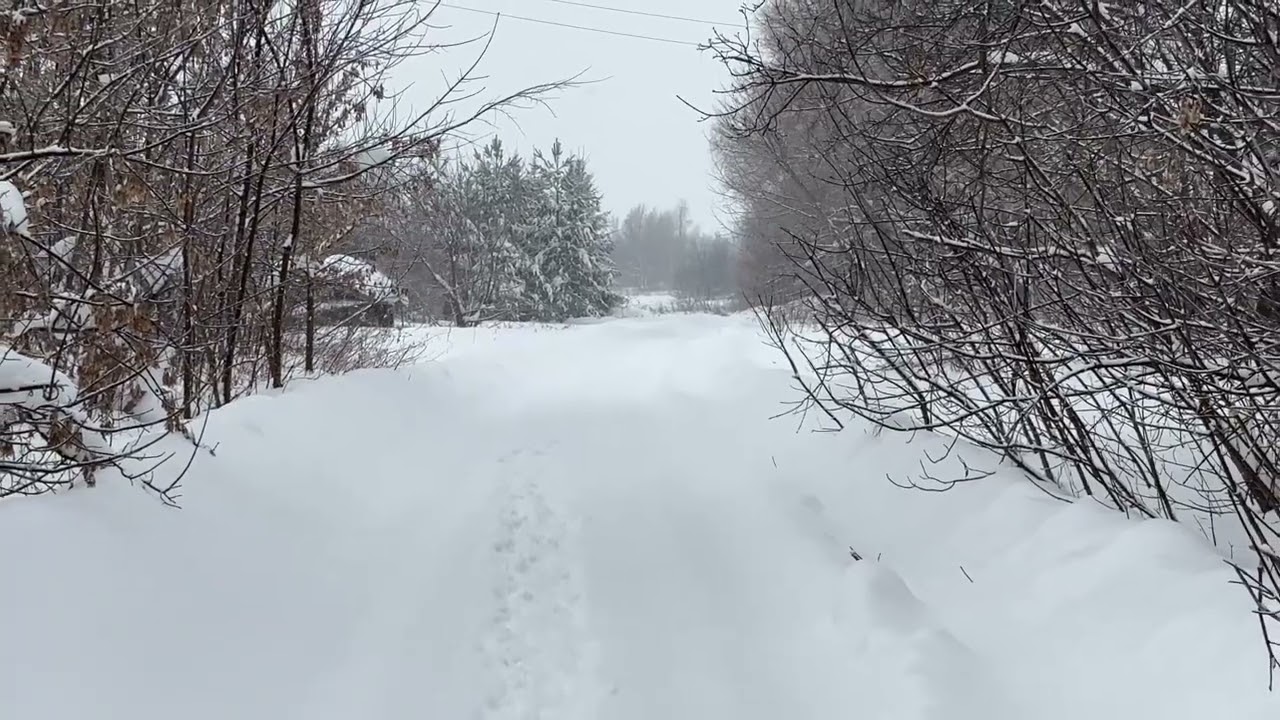 Деревня зимой