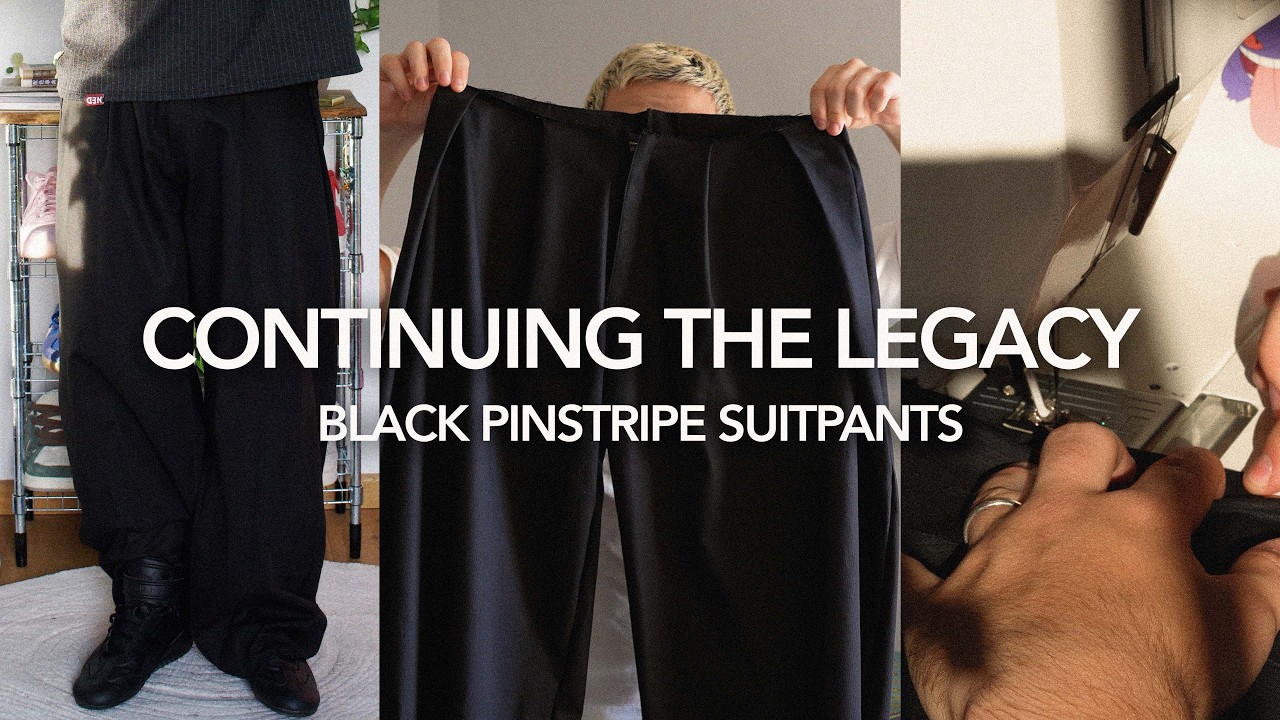 I made another colorway for my Suitpants〡 Black Pinstripe Suitpants