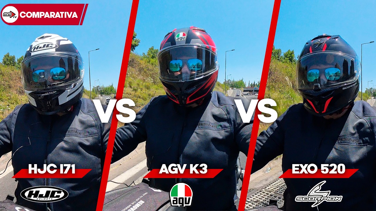 ¿Cuál es el mejor para ti? AGV K3 vs HJC i71 vs Scorpion Exo-520 Evo Air  🔔 | Comparativa