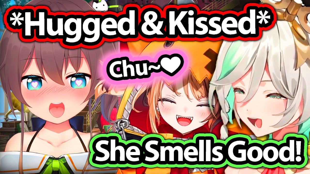 Cecilia and Gigi Got Kissed and Hugged by Matsuri IRL on stream 【Hololive】
