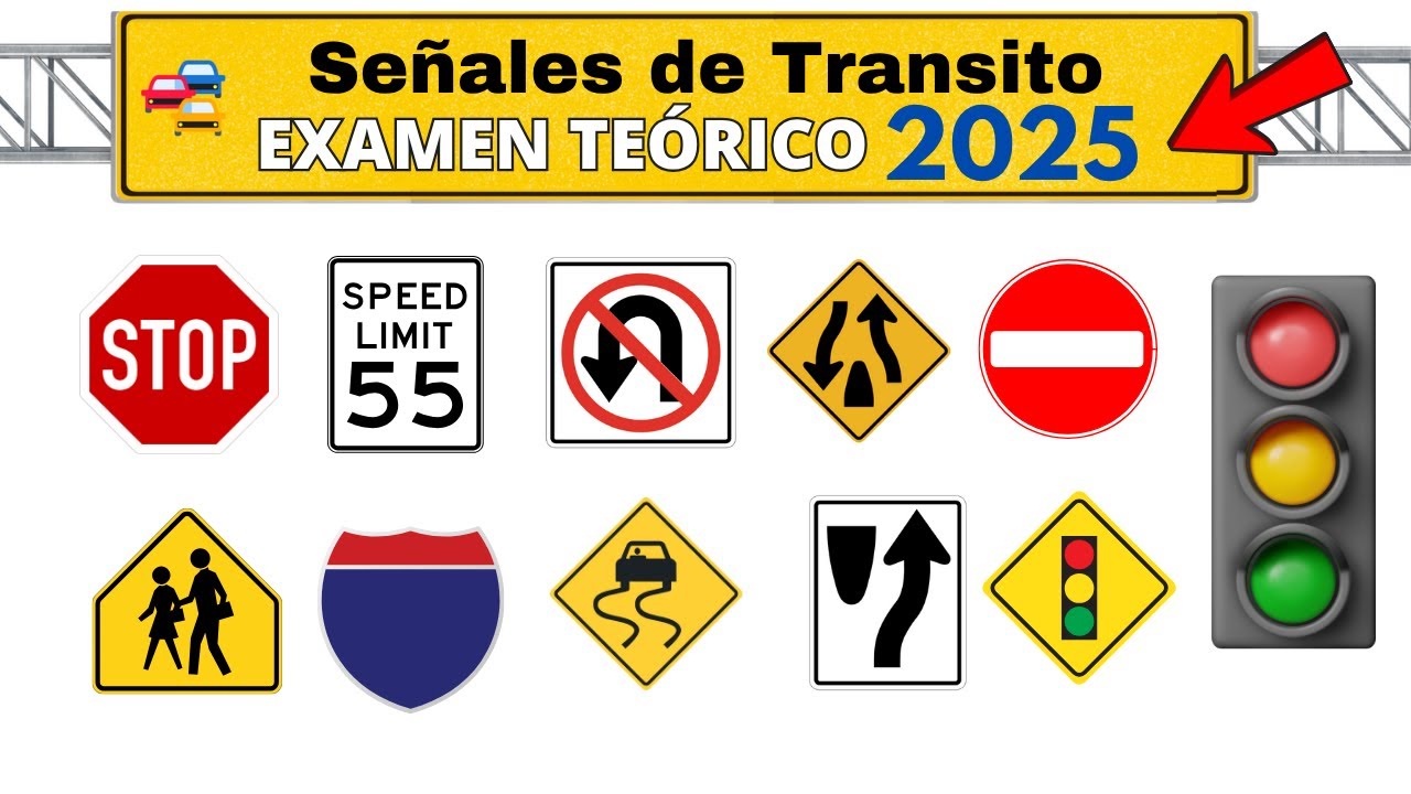 2025 ACTUAL EXAMEN DE SEÑALES DE TRÁNSITO.LICENCIA DE CONDUCIR EN ESPAÑOL.