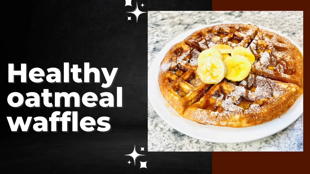 Healthy oatmeal waffles.#healthybaking #healthyfood #healthyrecipes #healthycooking #healthyeating .