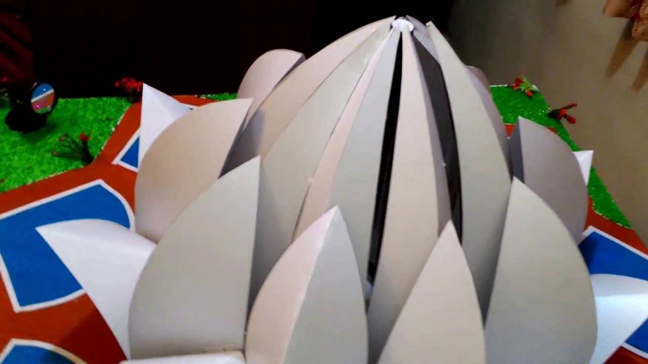 Home Ganpati Decoration 2014 - Lotus Temple [Delhi]