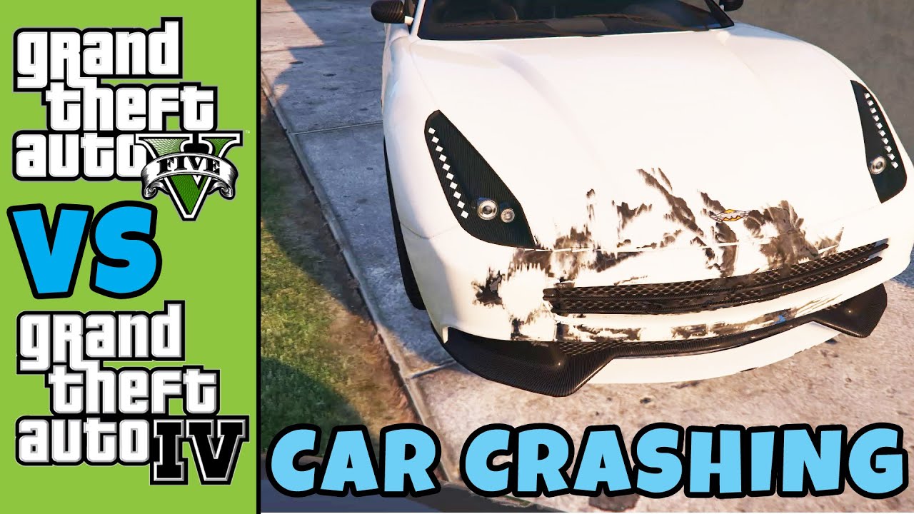 GTA 5 VS GTA 4 PC : CAR CRASHING and damage deformation comparison
